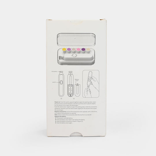 Electric Baby Nail Trimmer & Polisher Set | White 2737
