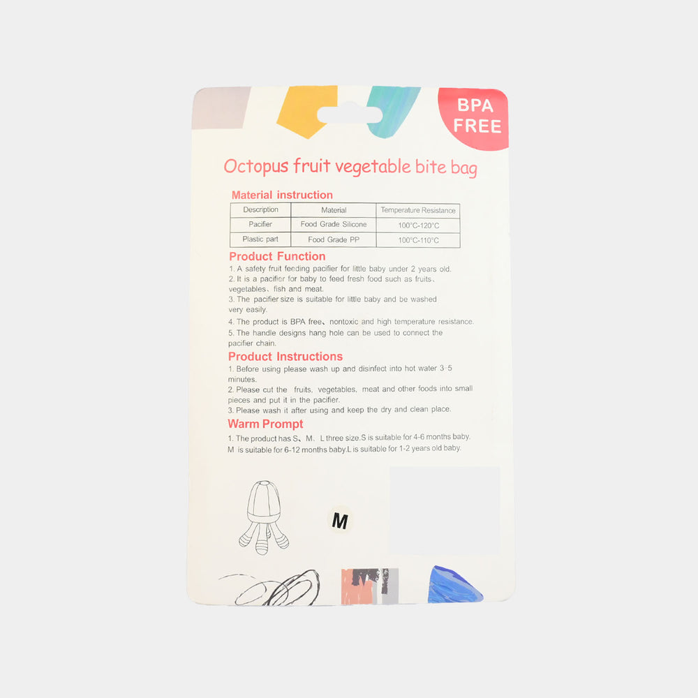 Baby Food Feeder/Teething Pacifier | Orange 1553