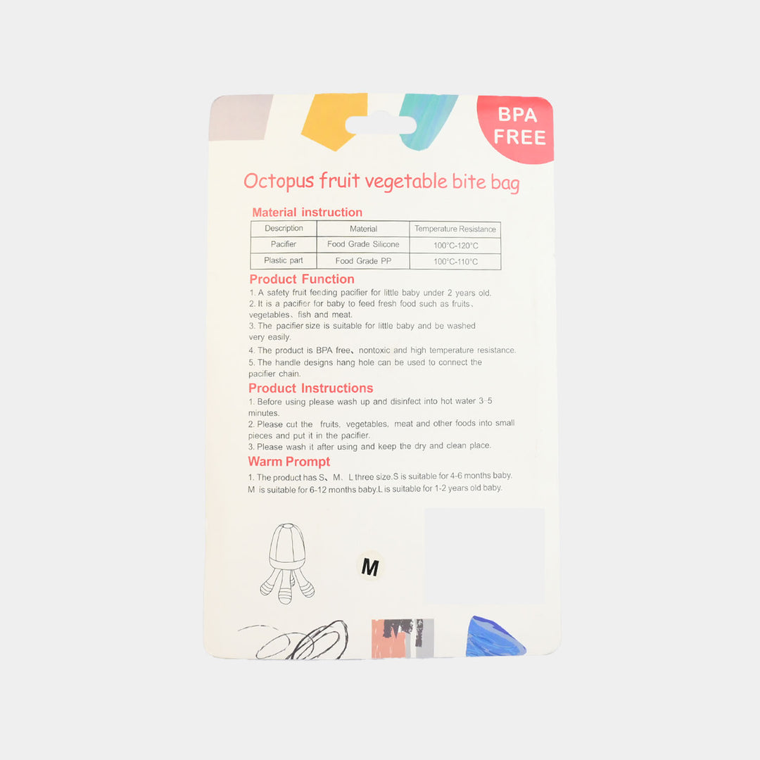 Baby Food Feeder/Teething Pacifier | Orange 1553