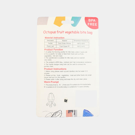 Baby Food Feeder/Teething Pacifier | Orange 1553