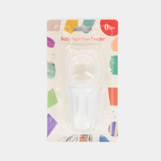 Baby Food Feeder/Teething Pacifier | White 2751