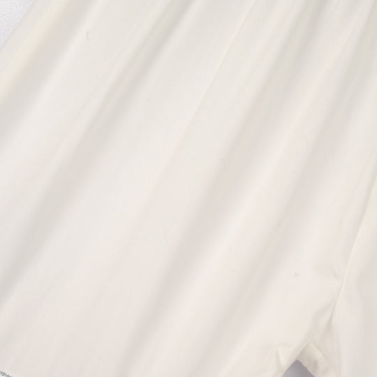 Girls Cotton Gharara Layered - White