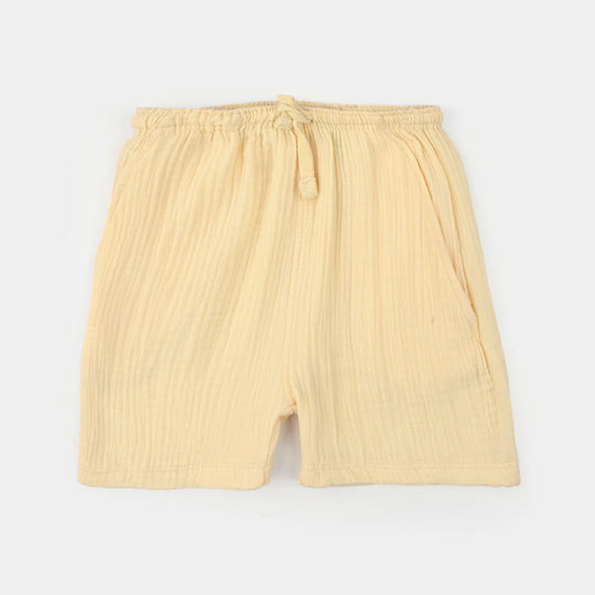 Infant Boys Cotton Interlock Suit (Good Day) - Brown/Off White