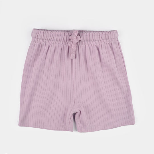 Infant Girls Cotton Interlock Suit KEEP GOING-White/Purple