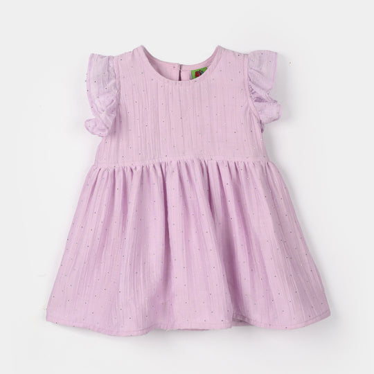 Infant Girls Chiffon Causal Top Diamond-Lilac