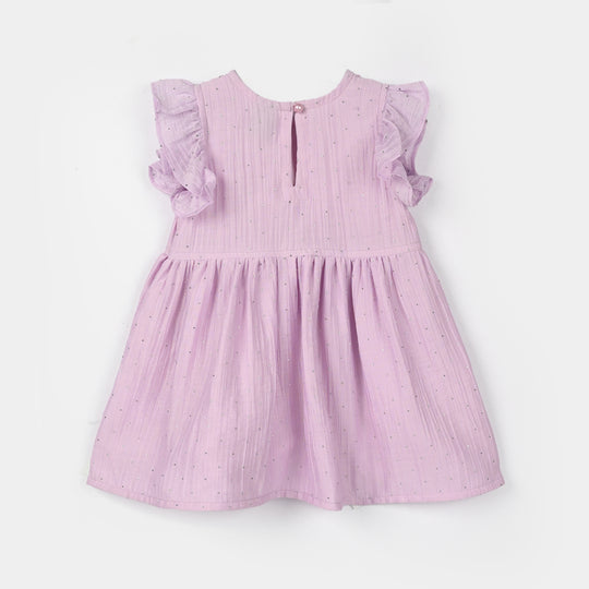 Infant Girls Chiffon Causal Top Diamond-Lilac