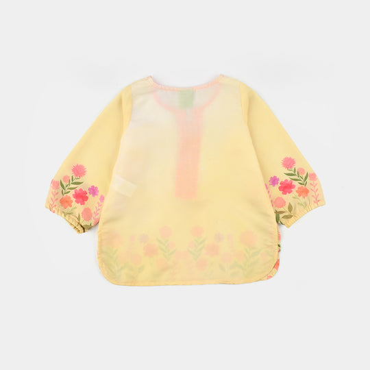 Infant Girls Poly Lawn Casual Top (Sunny) - Yellow