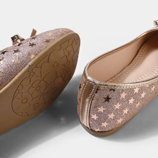 Girls Pumps 1360-CHAMPAGNE
