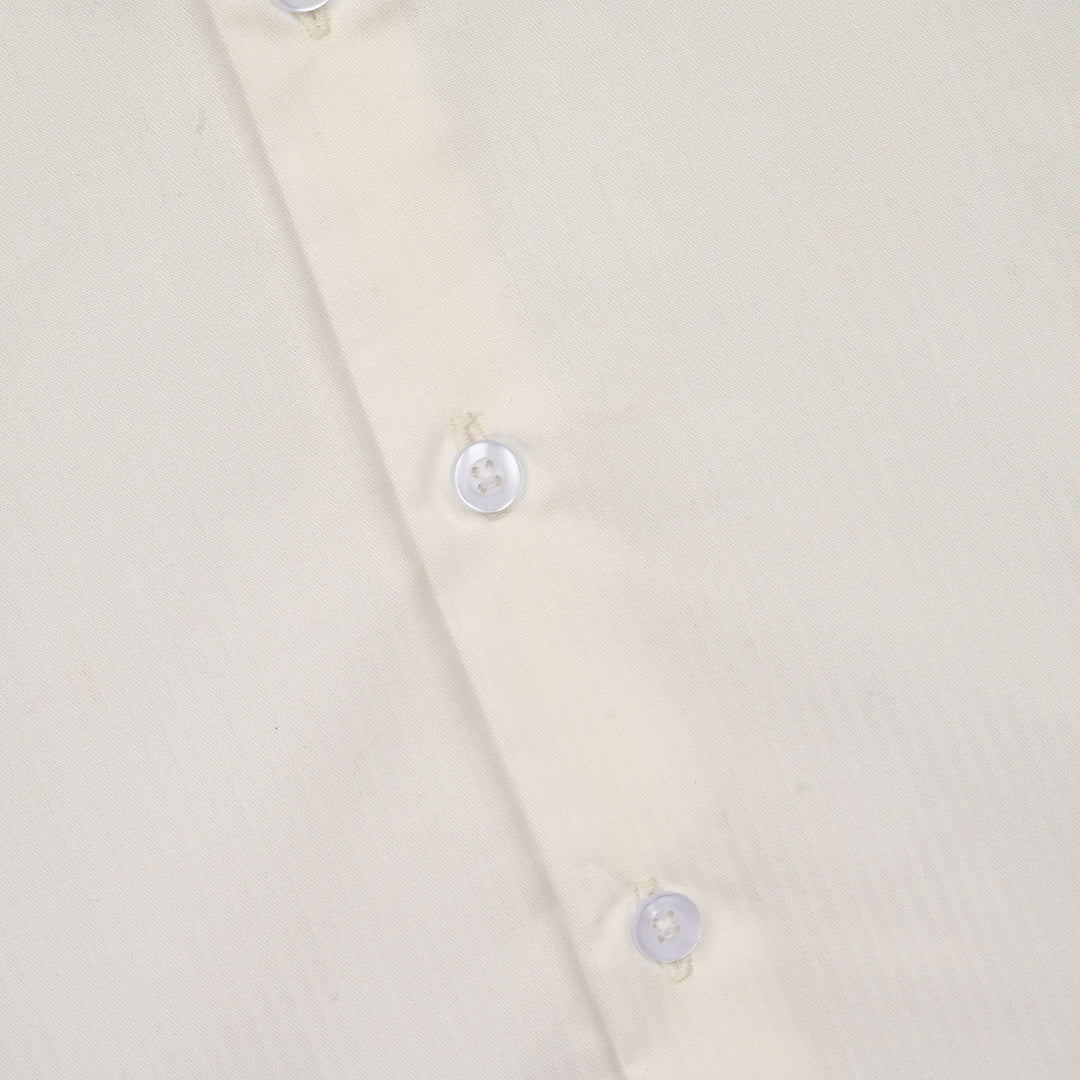 Boys Yarn Dyed Formal Shirt - White