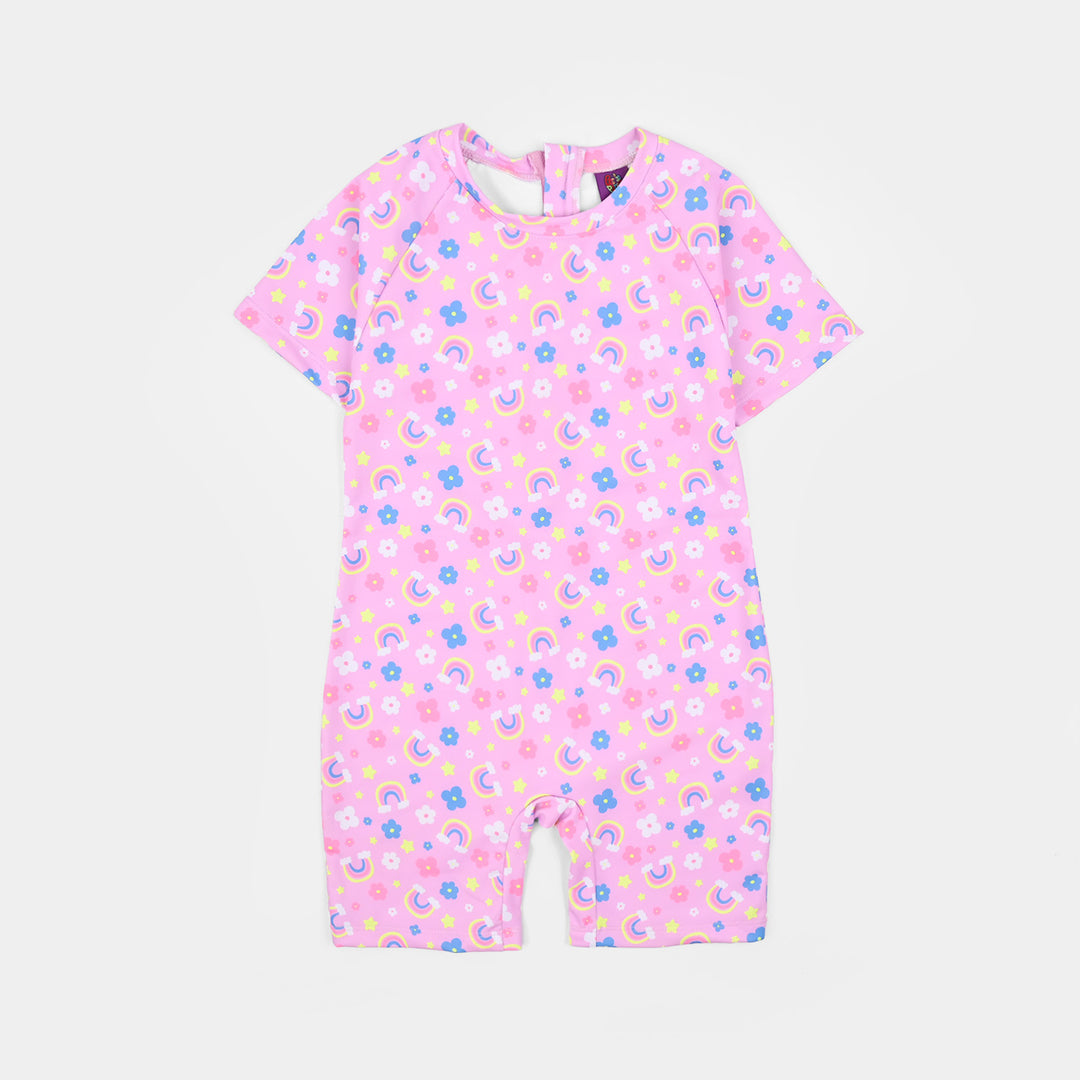 Girls Nylon Swimming Jumper Rainbow