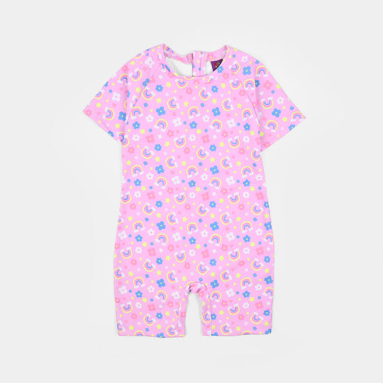 Girls Nylon Swimming Jumper Rainbow