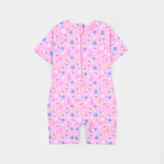Girls Nylon Swimming Jumper Rainbow