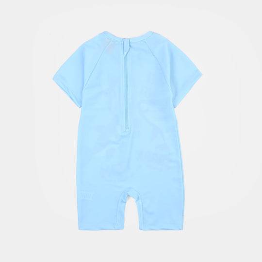 Boys Nylon Swimming Jumper Shark Team-BLUE