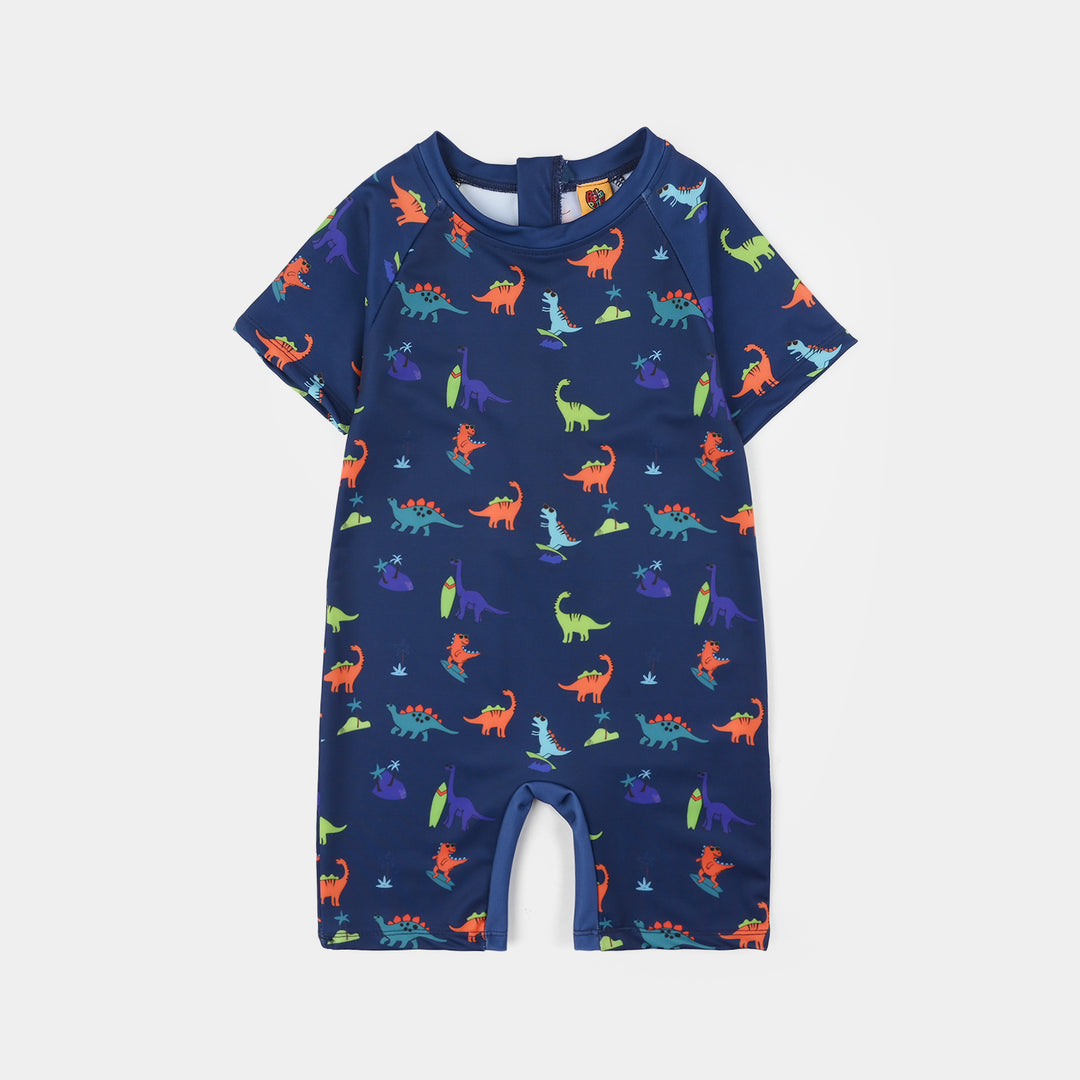 Boys Nylon Swimming Jumper Dino-BLUE