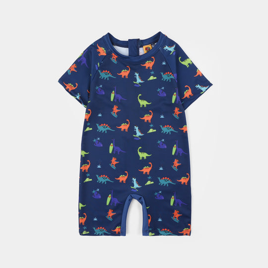 Boys Nylon Swimming Jumper Dino-BLUE