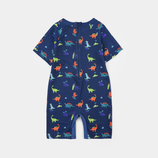 Boys Nylon Swimming Jumper Dino-BLUE