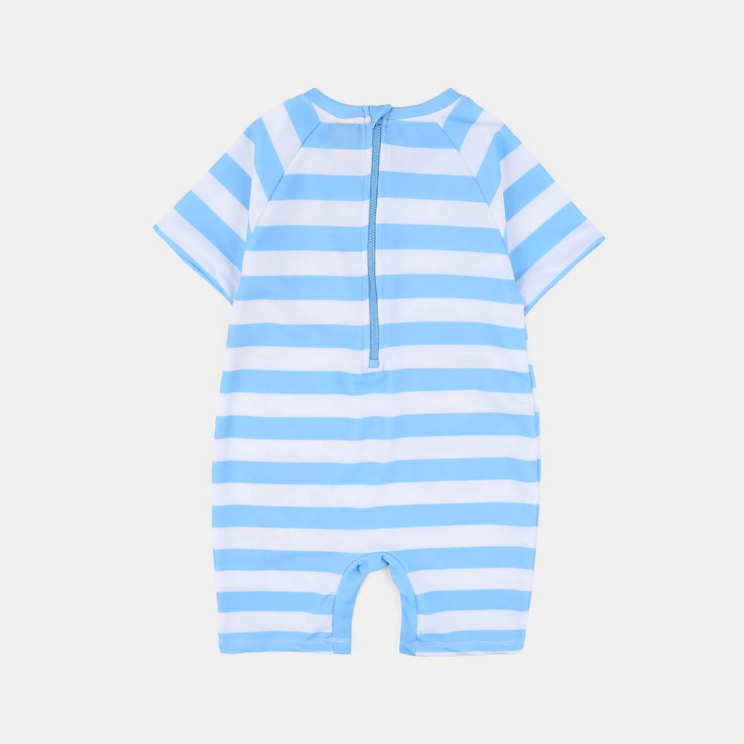 Boys Microfiber Jersey Swimming Jumper (Character) - Blue