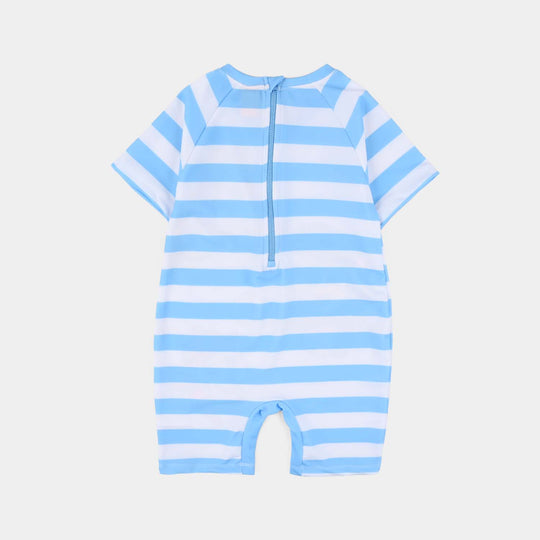 Boys Microfiber Jersey Swimming Jumper (Character) - Blue