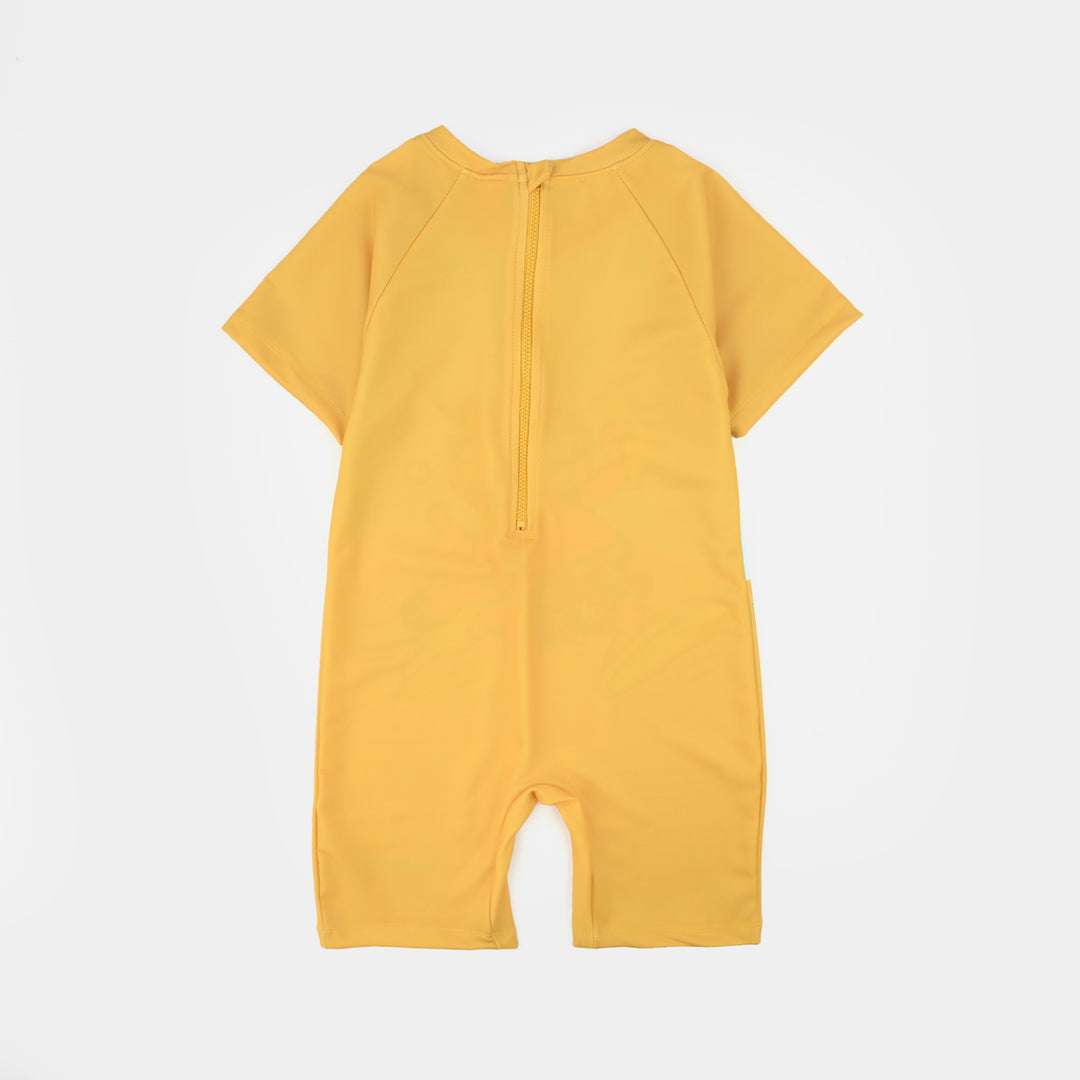 Boys Microfiber Jersey Swimming Jumper (Character) - Yellow