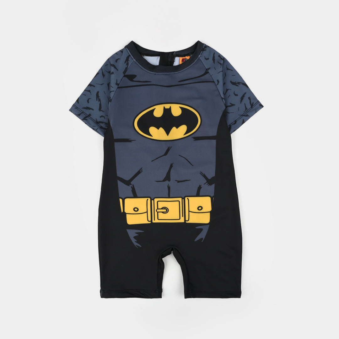 Boys Microfiber Jersey Swimming Jumper (Character) - Black