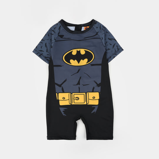 Boys Microfiber Jersey Swimming Jumper (Character) - Black
