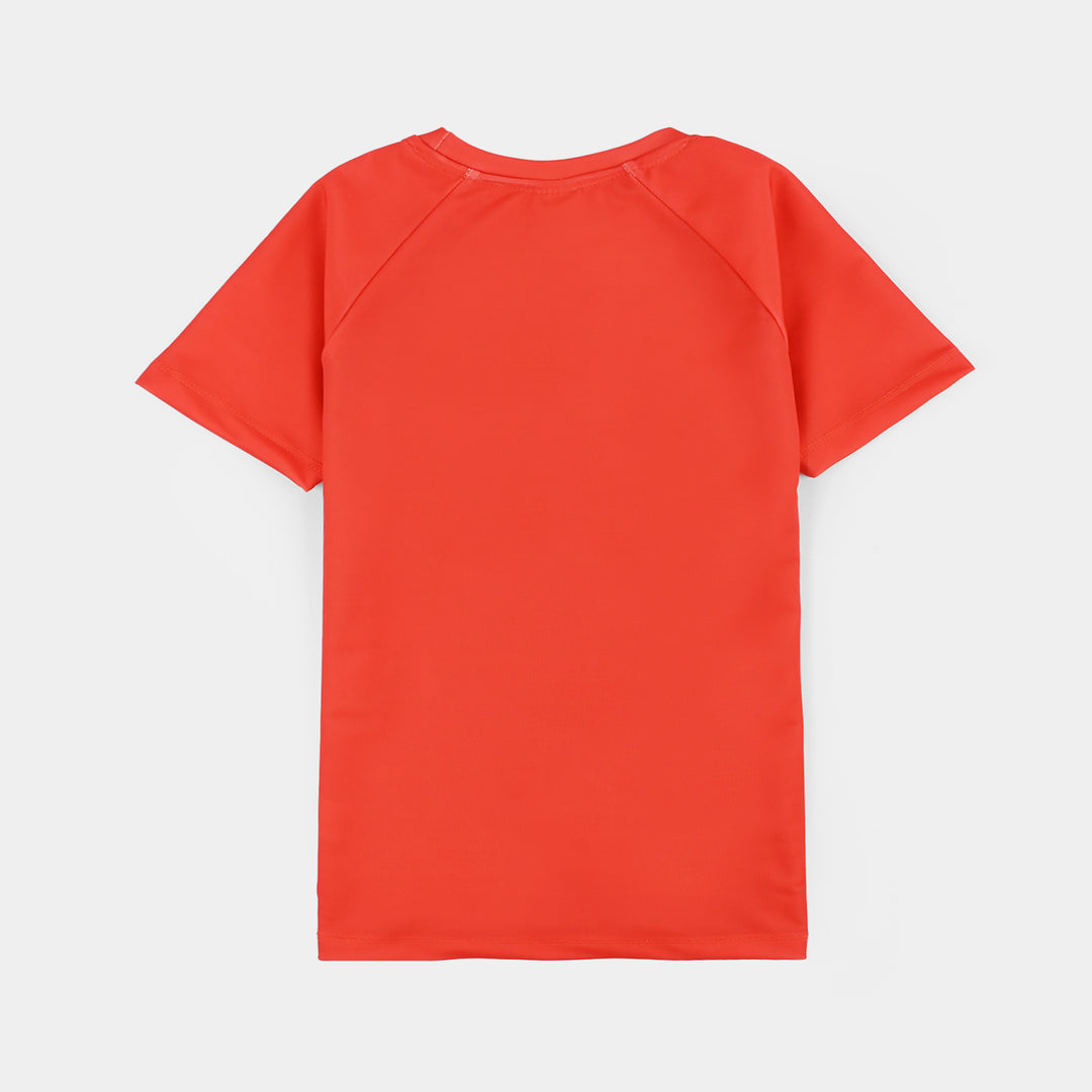 Boys Nylon Swimming 2Piece Suit Character-RED