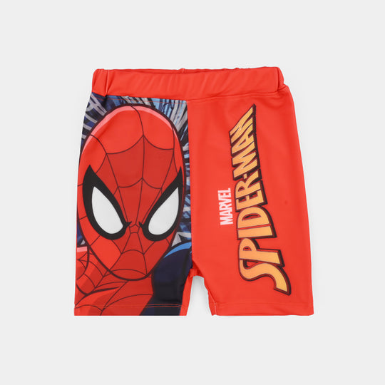 Boys Nylon Swimming 2Piece Suit Character-RED