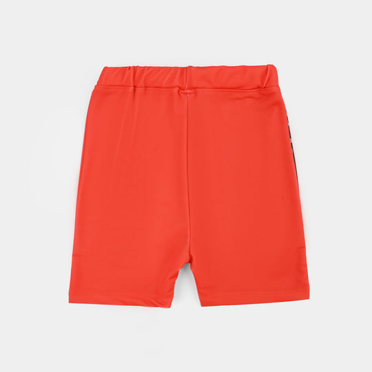 Boys Nylon Swimming 2Piece Suit Character-RED