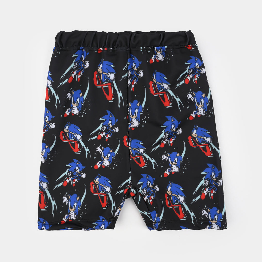 Boys Nylon Swimming 2Piece Suit Character -Blue