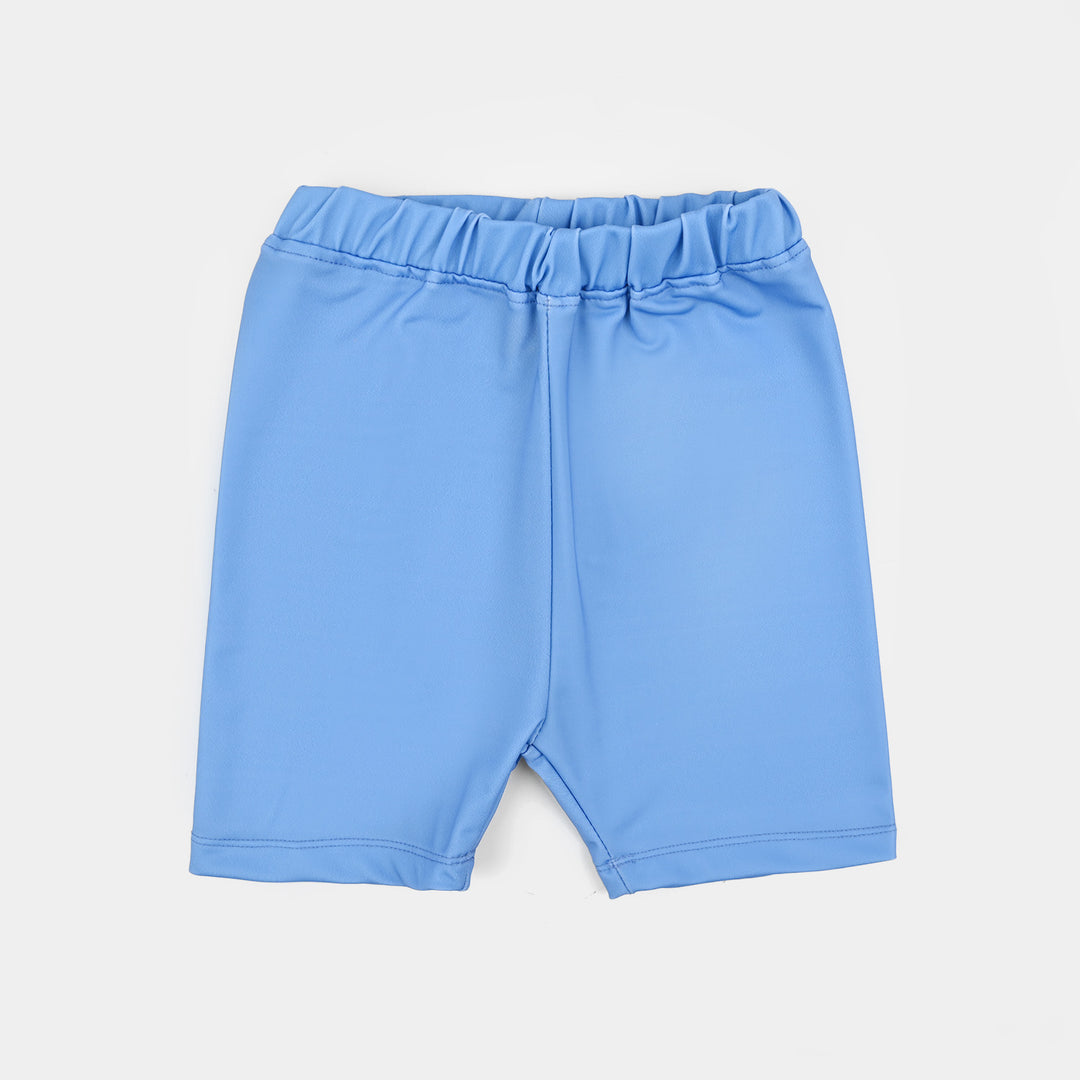 Boys Nylon Swimming 2Piece Suit Sunset- Blue/White