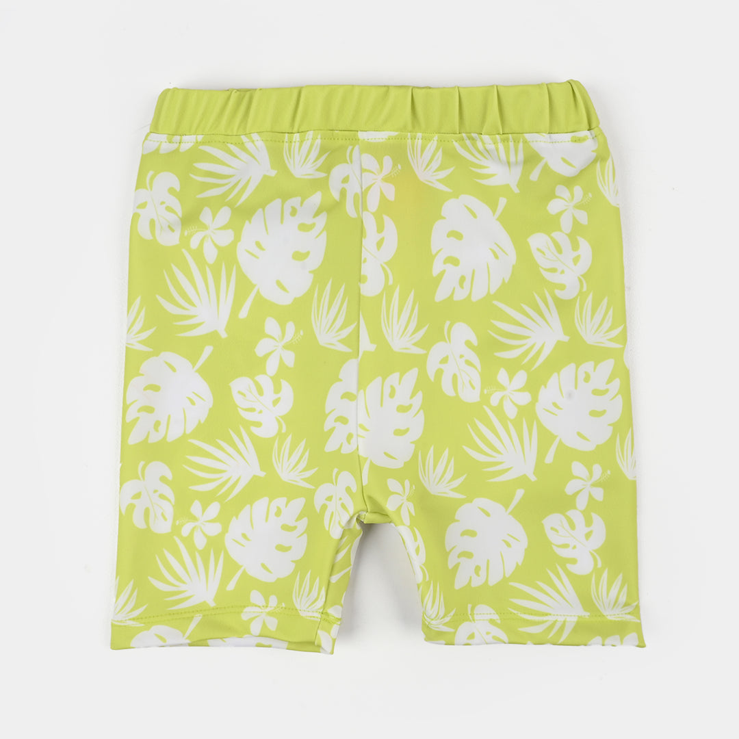Boys Nylon Swimming 2Piece Suit-Lemon