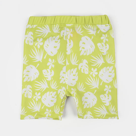 Boys Nylon Swimming 2Piece Suit-Lemon