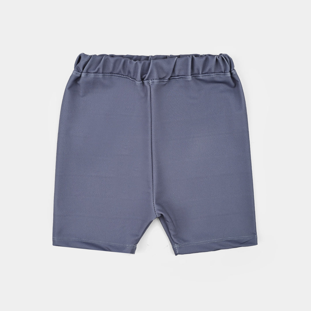 Boys Nylon Swimming 2Piece Suit - Solid Grey