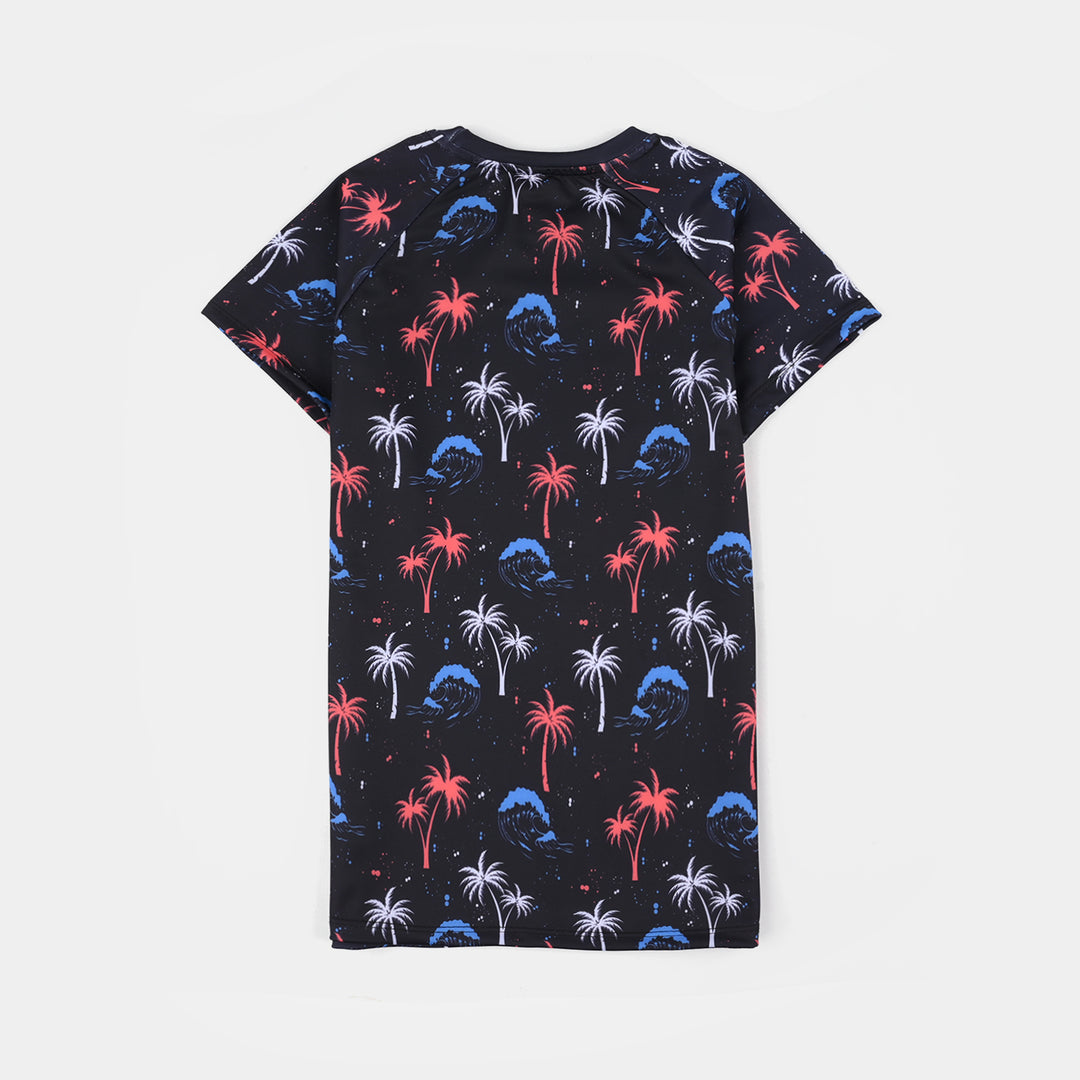 Boys Swimming 2 Piece Suit Palm Tree