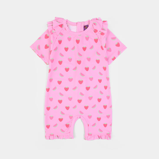Girls Nylon Swimming Jumper Watermelon-Pink
