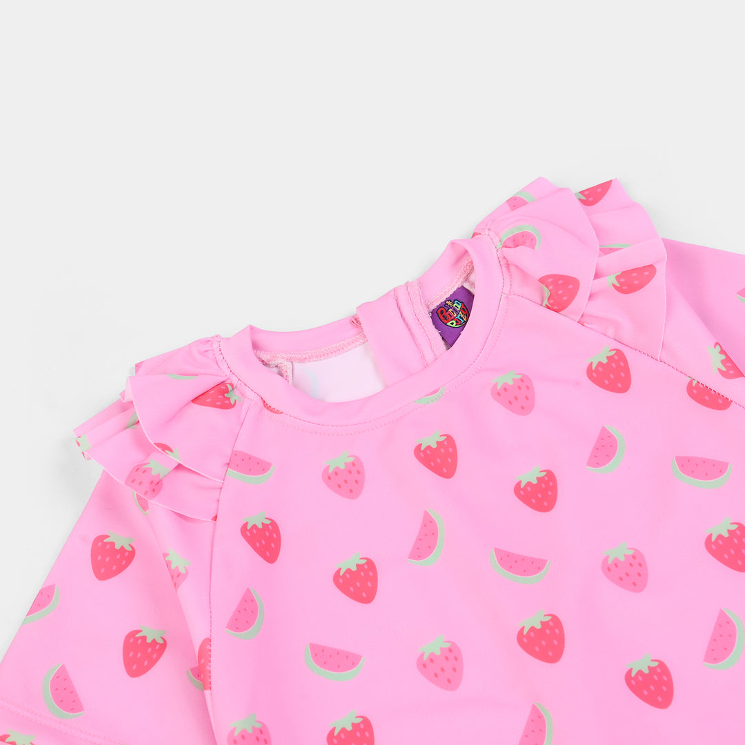 Girls Nylon Swimming Jumper Watermelon-Pink