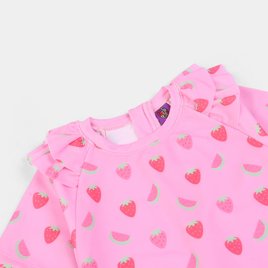 Girls Nylon Swimming Jumper Watermelon-Pink