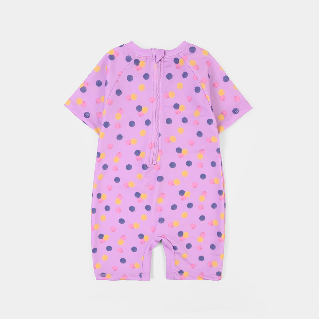 Girls Nylon Swimming Jumper Confetti -PURPLE