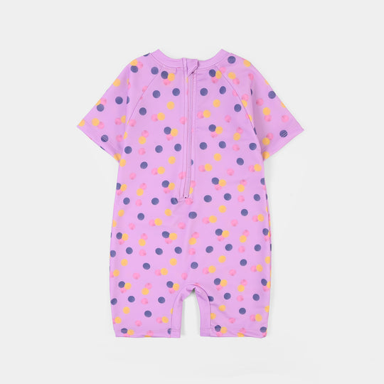Girls Nylon Swimming Jumper Confetti -PURPLE