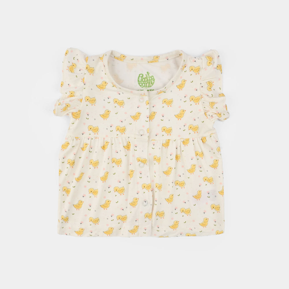 Infant Girls Bamboo Viscose Set 2 Piece (Chicks) - Multi