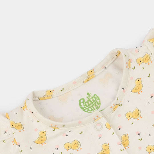 Infant Girls Bamboo Viscose Set 2 Piece (Chicks) - Multi
