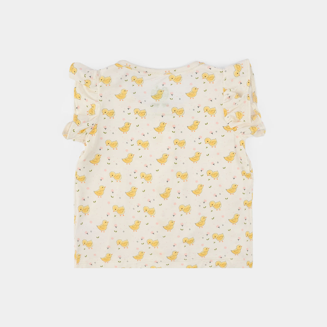 Infant Girls Bamboo Viscose Set 2 Piece (Chicks) - Multi