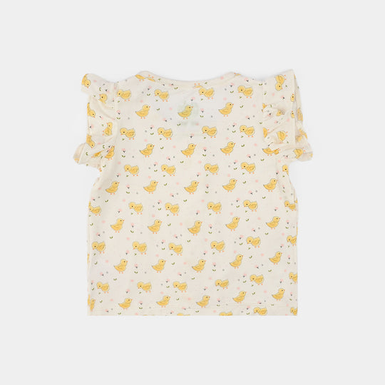Infant Girls Bamboo Viscose Set 2 Piece (Chicks) - Multi