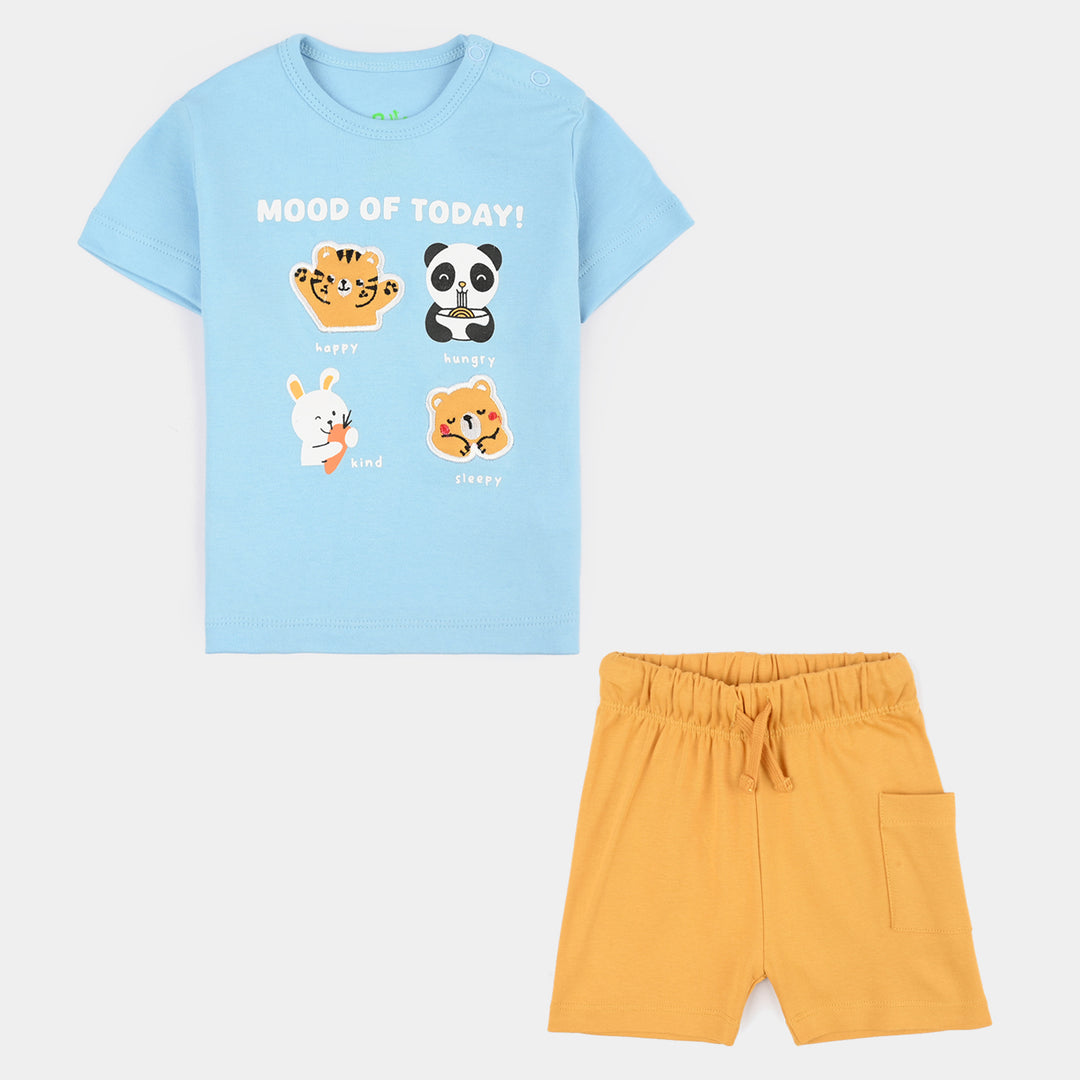 Infant Boys Cotton Interlock 2Pcs Suit MOOD OF TODAY