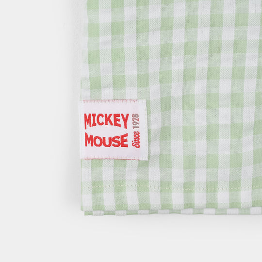 Boys Yarn Dyed Shirt-Green.Check