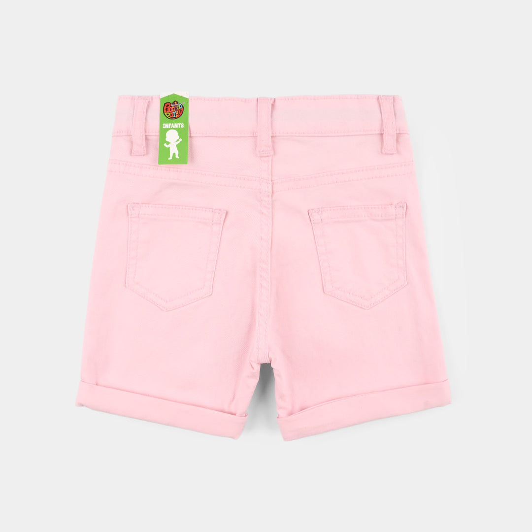 Infant Girls Cotton Twill SHORT Character-PINK