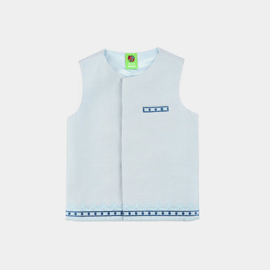 Infant Boys Waist Coat (Rang Bahar) - L.grey