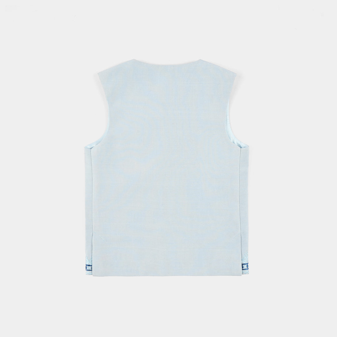 Infant Boys Waist Coat (Rang Bahar) - L.grey