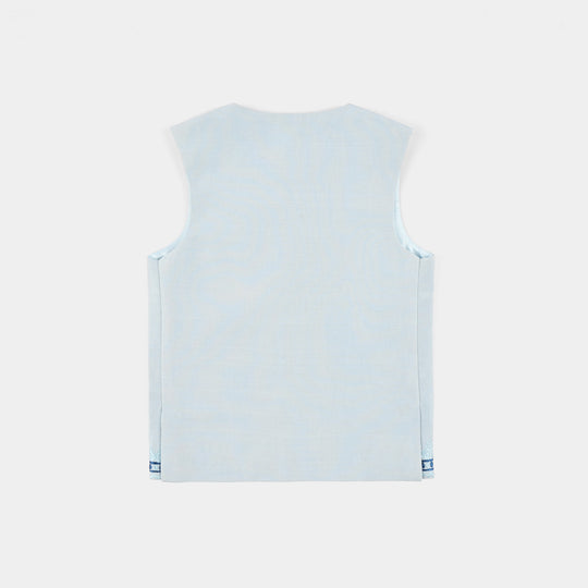 Infant Boys Waist Coat (Rang Bahar) - L.grey