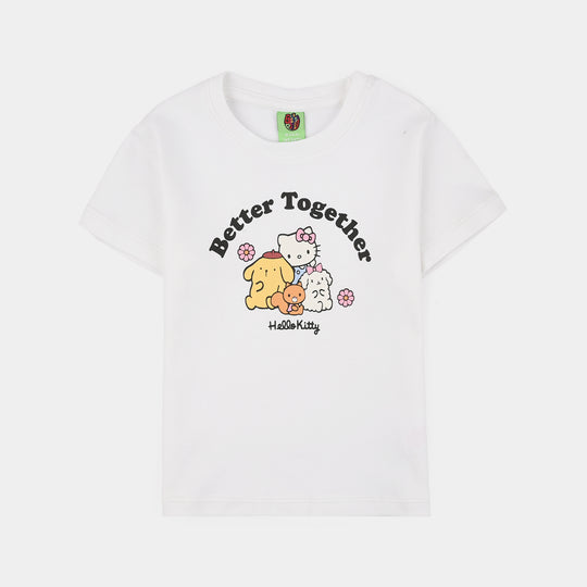 Infant Girls Cotton Interlock Knitted Suit BETTER TOGETHER-White/Yellow